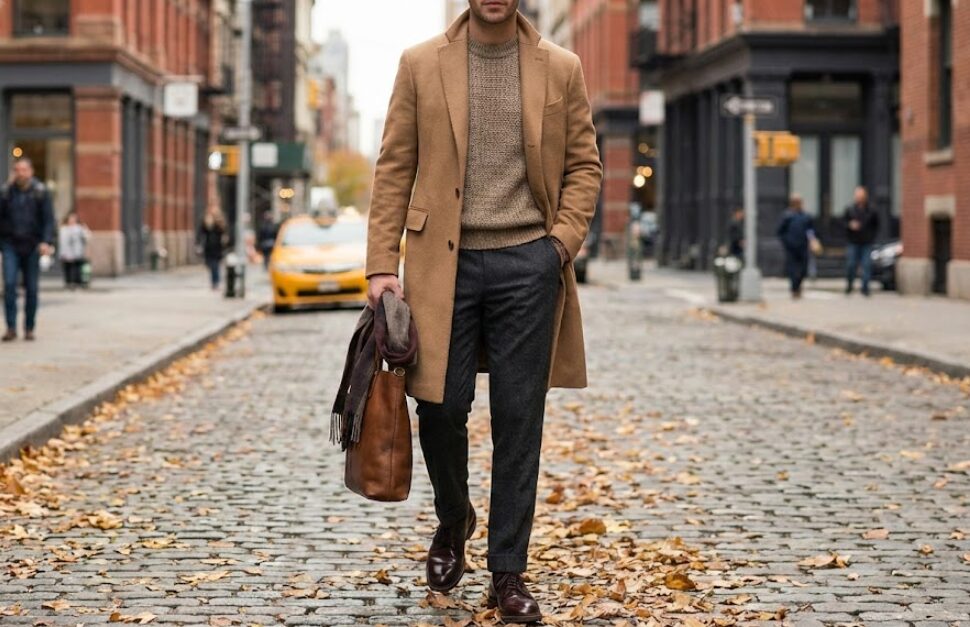 冬のフランネル素材と重厚なダブルソールの調和