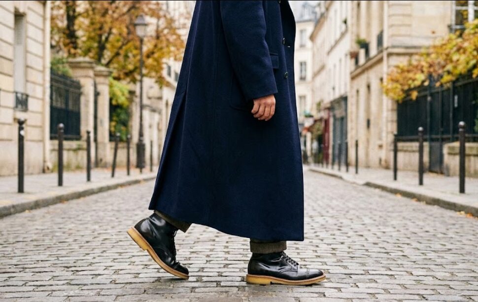 クレープソールが演出する軽快な質感コーデ