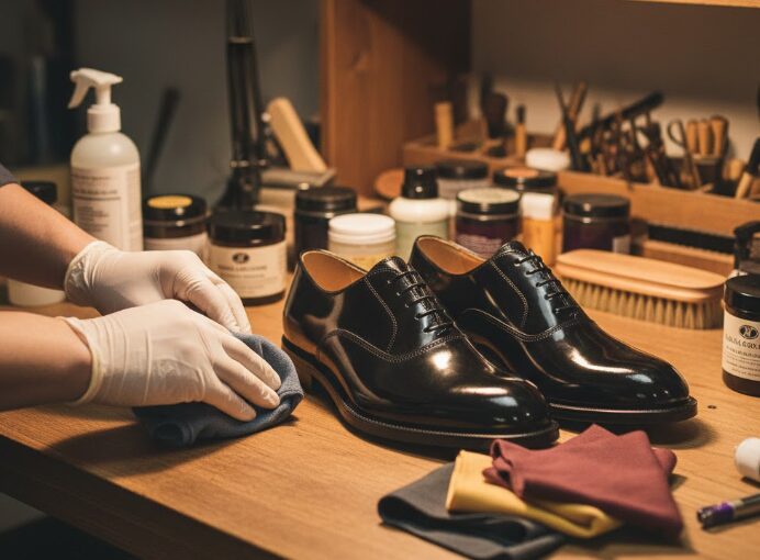 ガラスレザーの折り目に現れるひび割れの対策