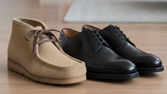 クラークスの革靴のサイズ感を他社と比較