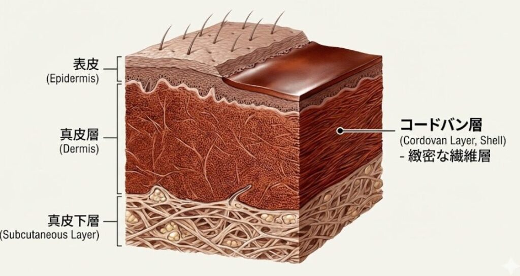 牛革とは異なるレザーの構造と手入れの考え方