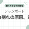 シャンボードモカ割れ防止記事のアイキャッチ