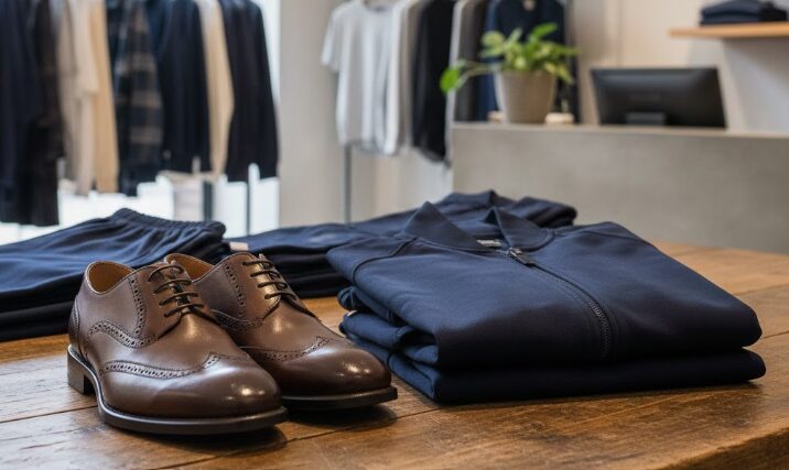 理想のジャージに革靴のバランスを作る基本ルール