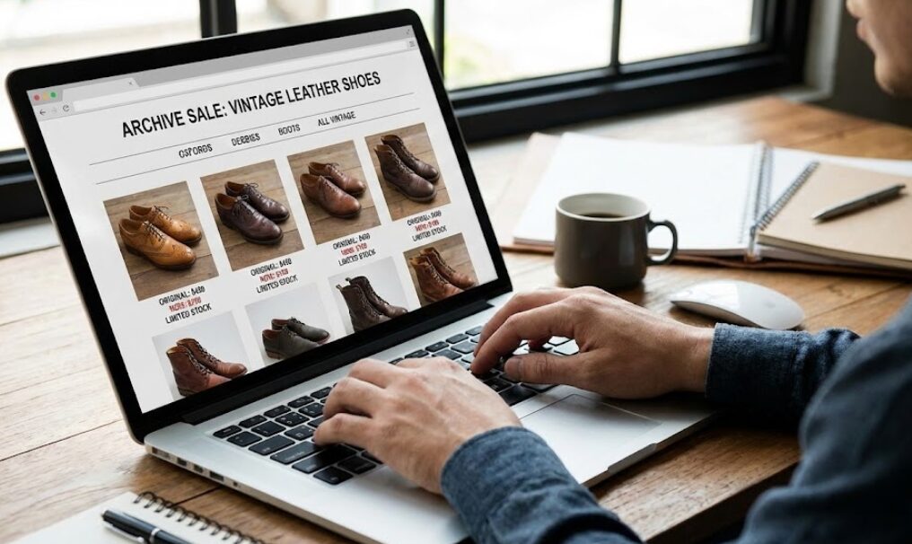 英国公式サイトのアーカイブセールでの注文手順