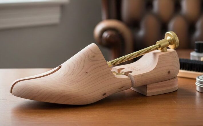 ストレッチャーを使って物理的に皮革は伸ばせる