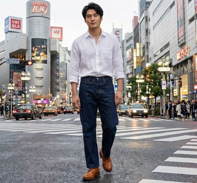 デニムやチノパンに合うコーディネート術