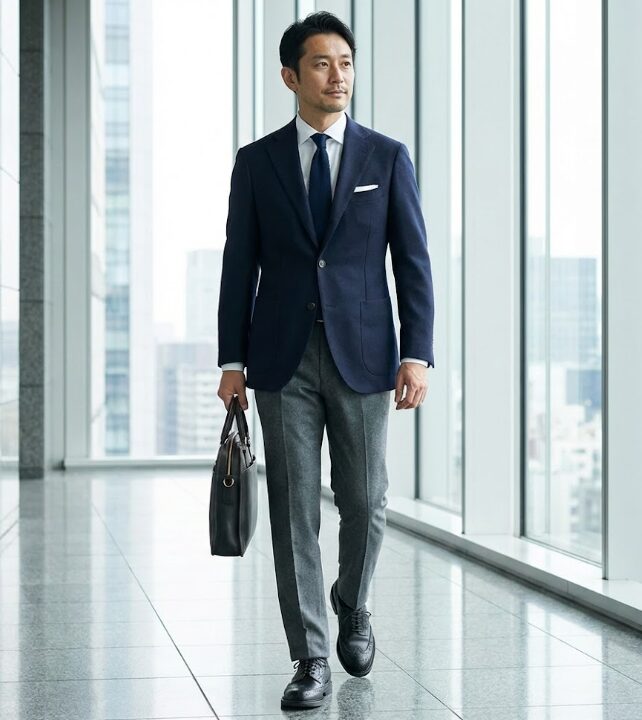 おじさん臭さを回避するシルエットと裾の処理