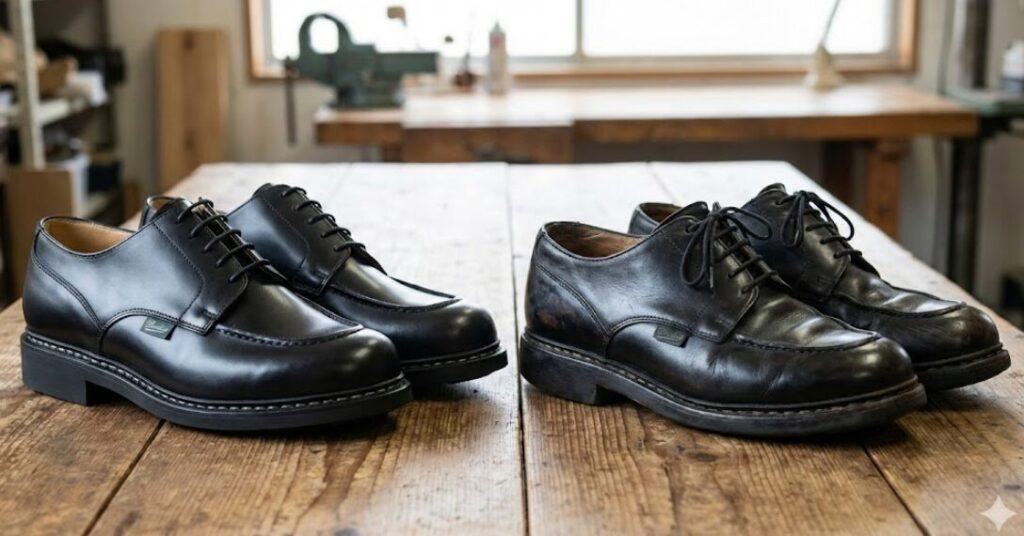 パラブーツのシャンボードが遂げる経年変化の魅力