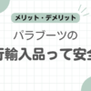 パラブーツ並行輸入品記事のアイキャッチ