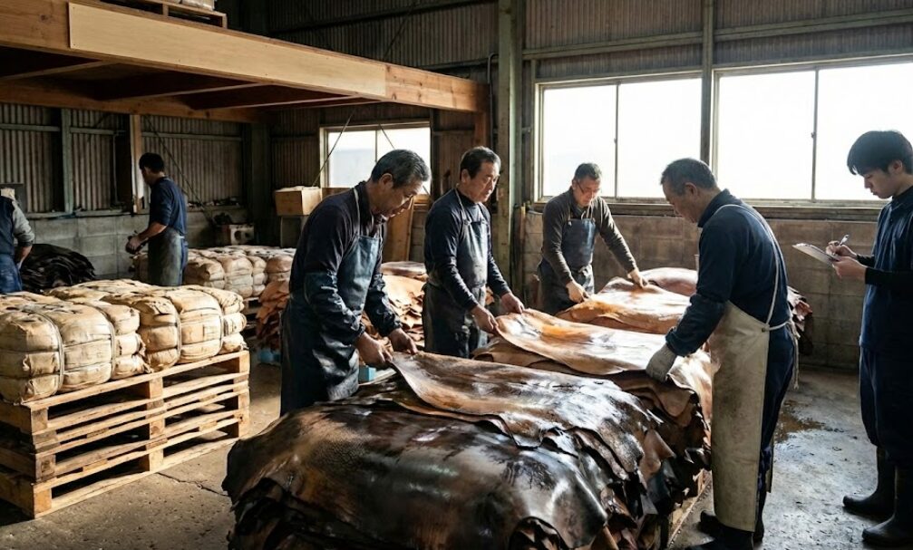 英国製リージェンシーカーフの質感とエイジング