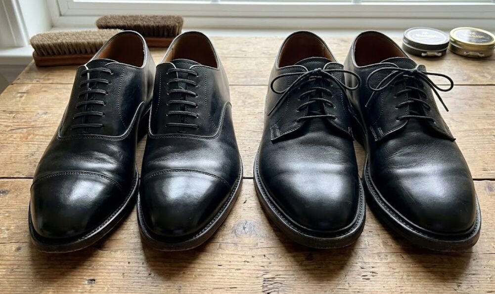 外羽根と内羽根で異なる紐を隠す際の適合性