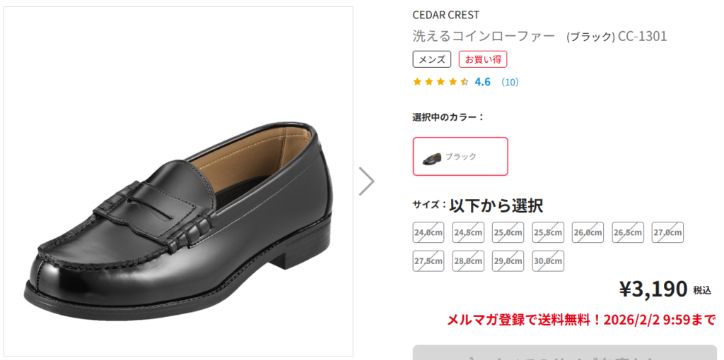 安いのに丸洗いできるセダークレストの革靴を解説