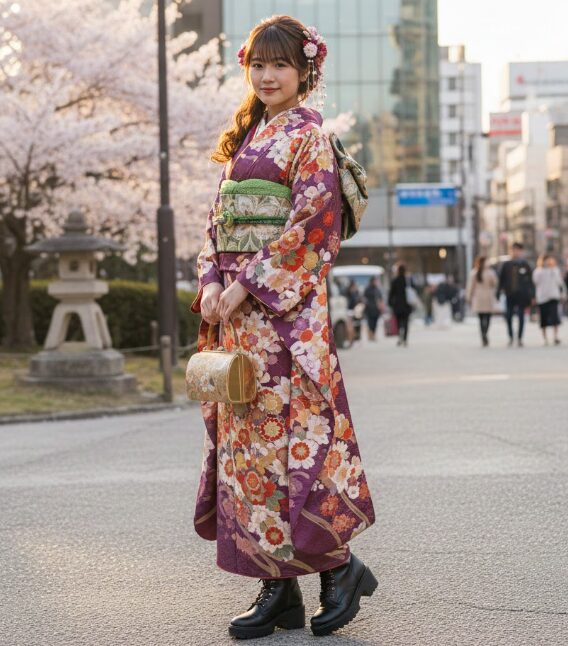 卒業式や成人式で個性を出すための華やかな足元演出