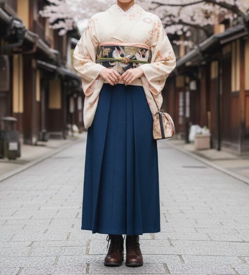レディースが袴や着物に合わせる際のブーツ選びのコツ