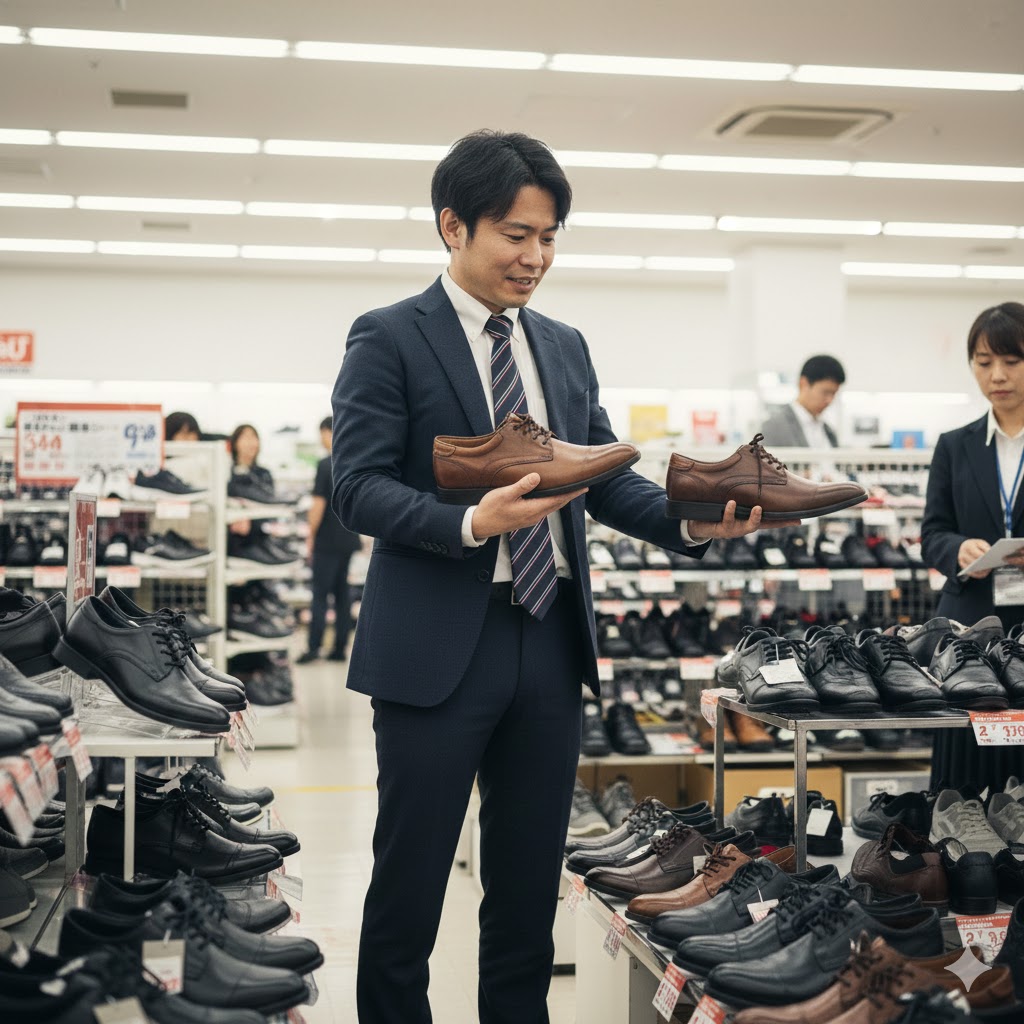 面接の革靴がないなら安く買える店舗で即日調達する