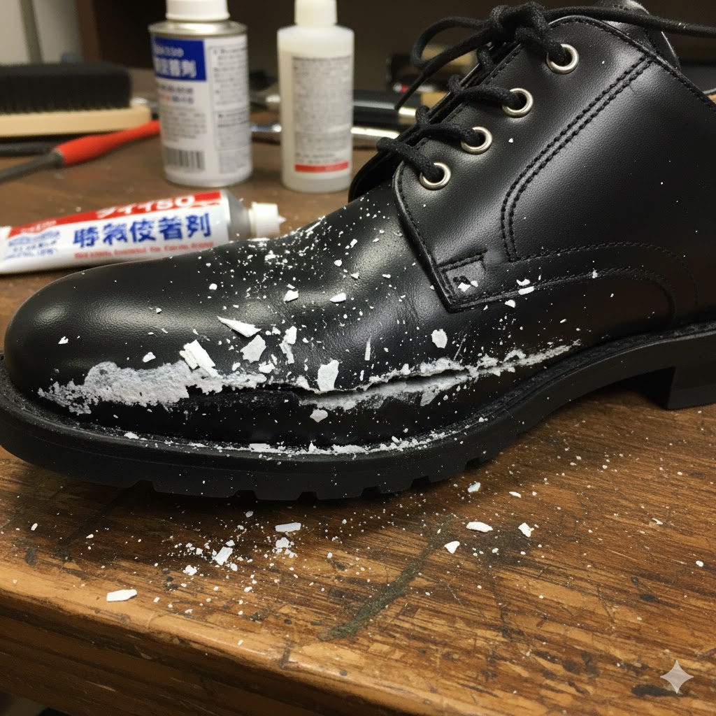 革靴の剥げをダイソー製品で賢く補修するための注意点