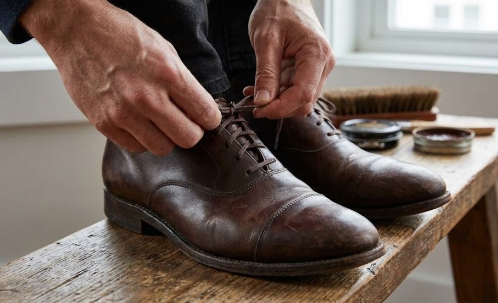 ビジネスシーンで好印象を与える正しい紐の通し方