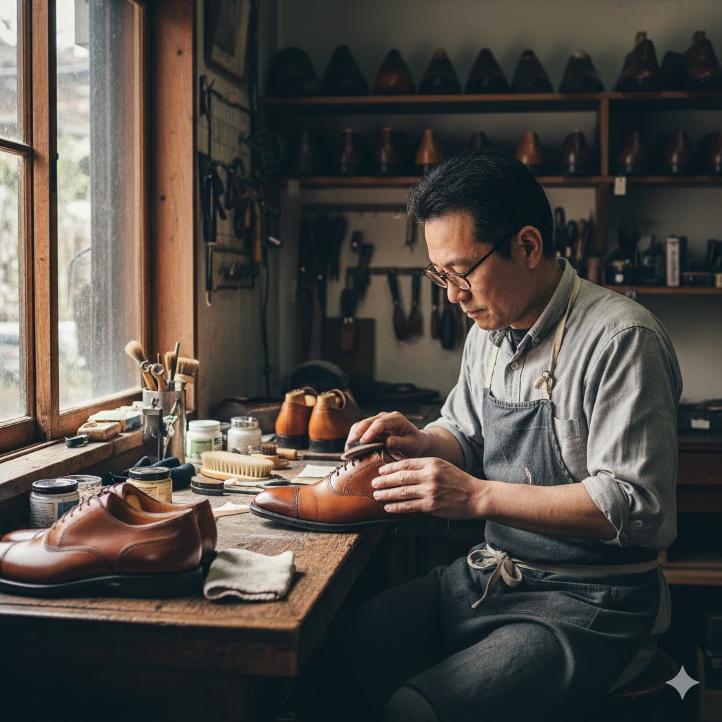 革靴のひび割れやシワの違いに合わせた正しいケア