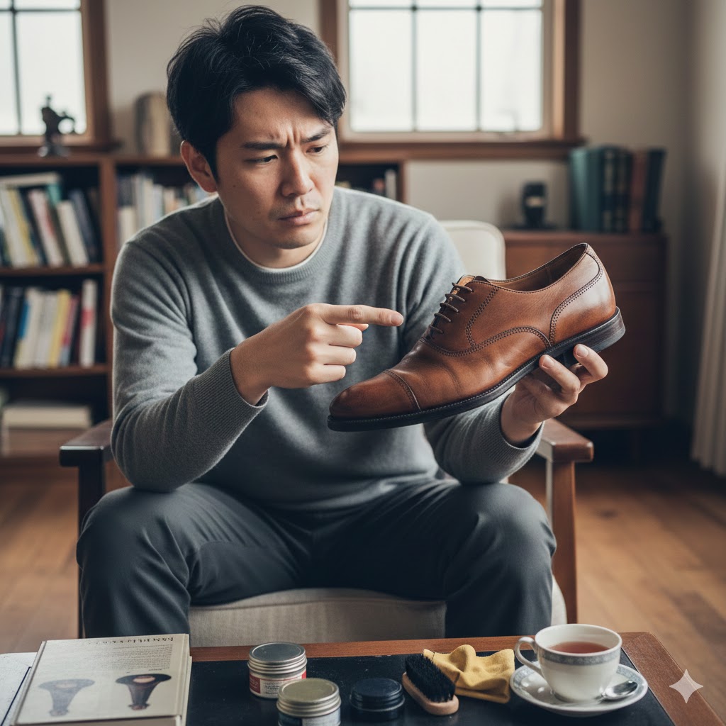 革靴のシワがダサい悩みを解消する正しい予防と修復