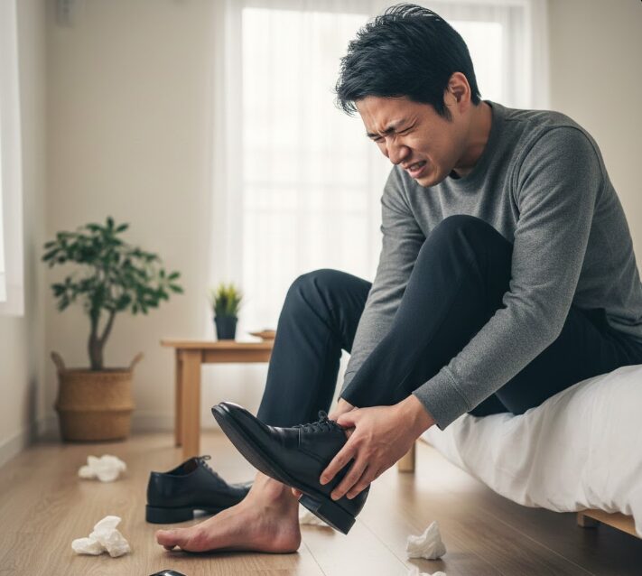 革靴がジャストサイズなのに痛い物理的な理由