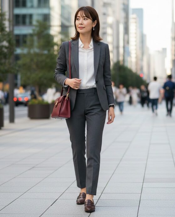 オフィスカジュアルにも馴染むローファー選び