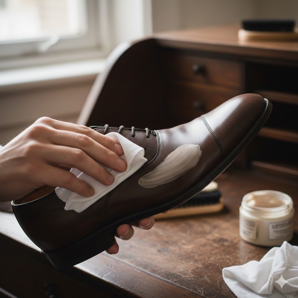 革靴をデリケートクリームだけで手入れするメリット