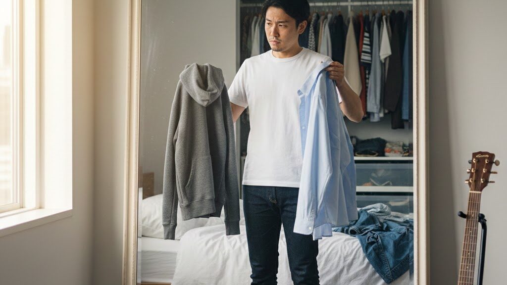 パーカーと革靴が合わないという誤解を解く方法