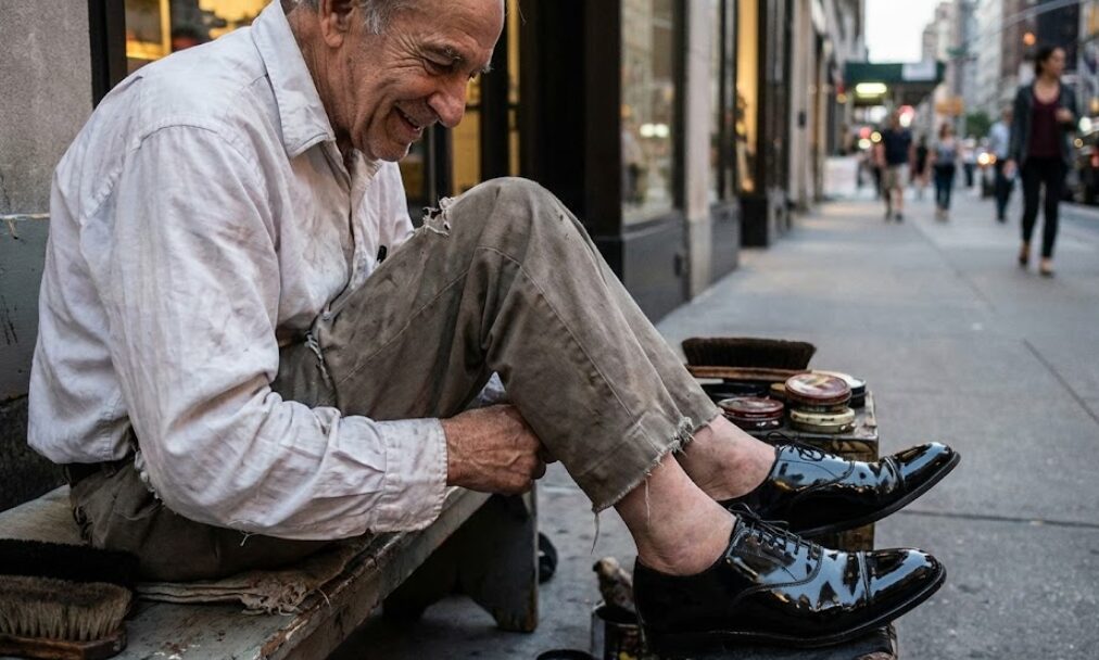 鏡面磨きのやりすぎで足元だけ浮いて見える失敗