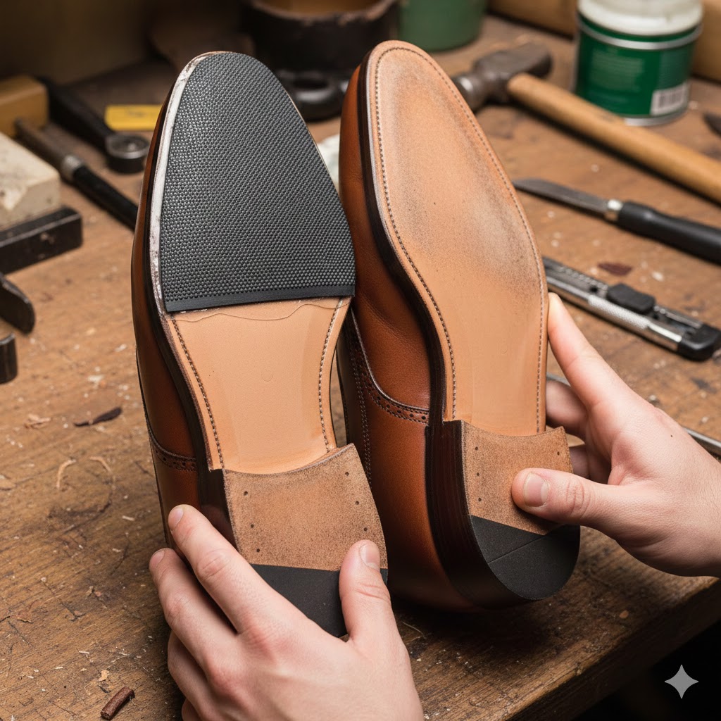 高級な革靴にラバーソールを貼るメリットと必要性