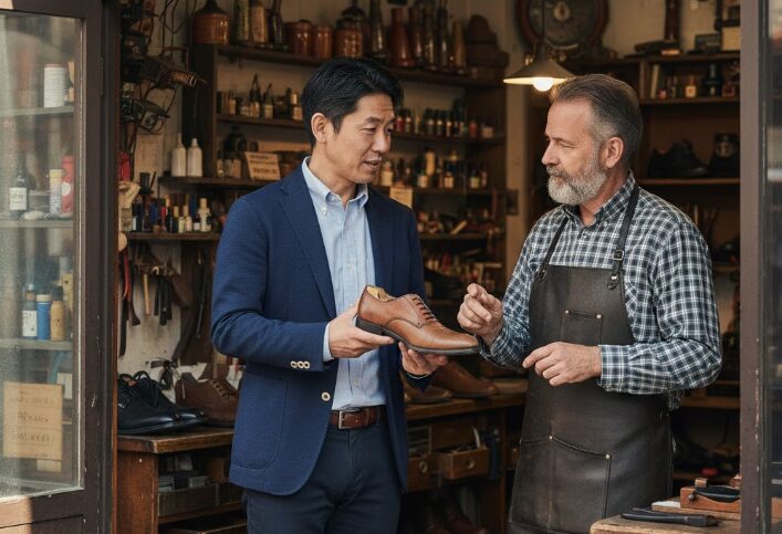 革靴の擦れた跡を100均やプロの修理で直す方法