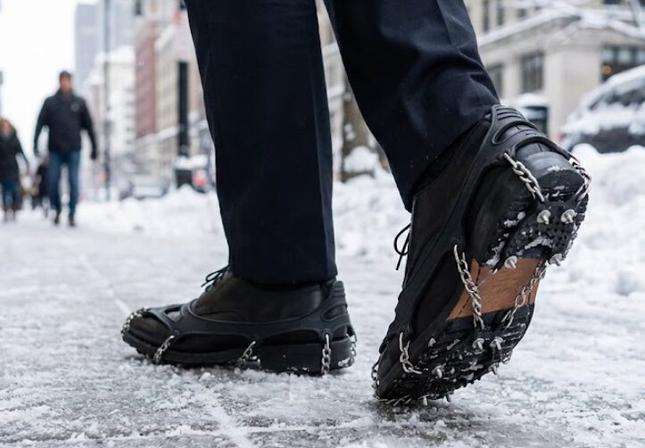 雪道での転倒を防ぐ最強のスノースパイクと装着法