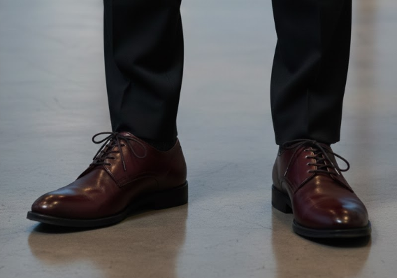 ダサいと言わせない黒×茶の相性